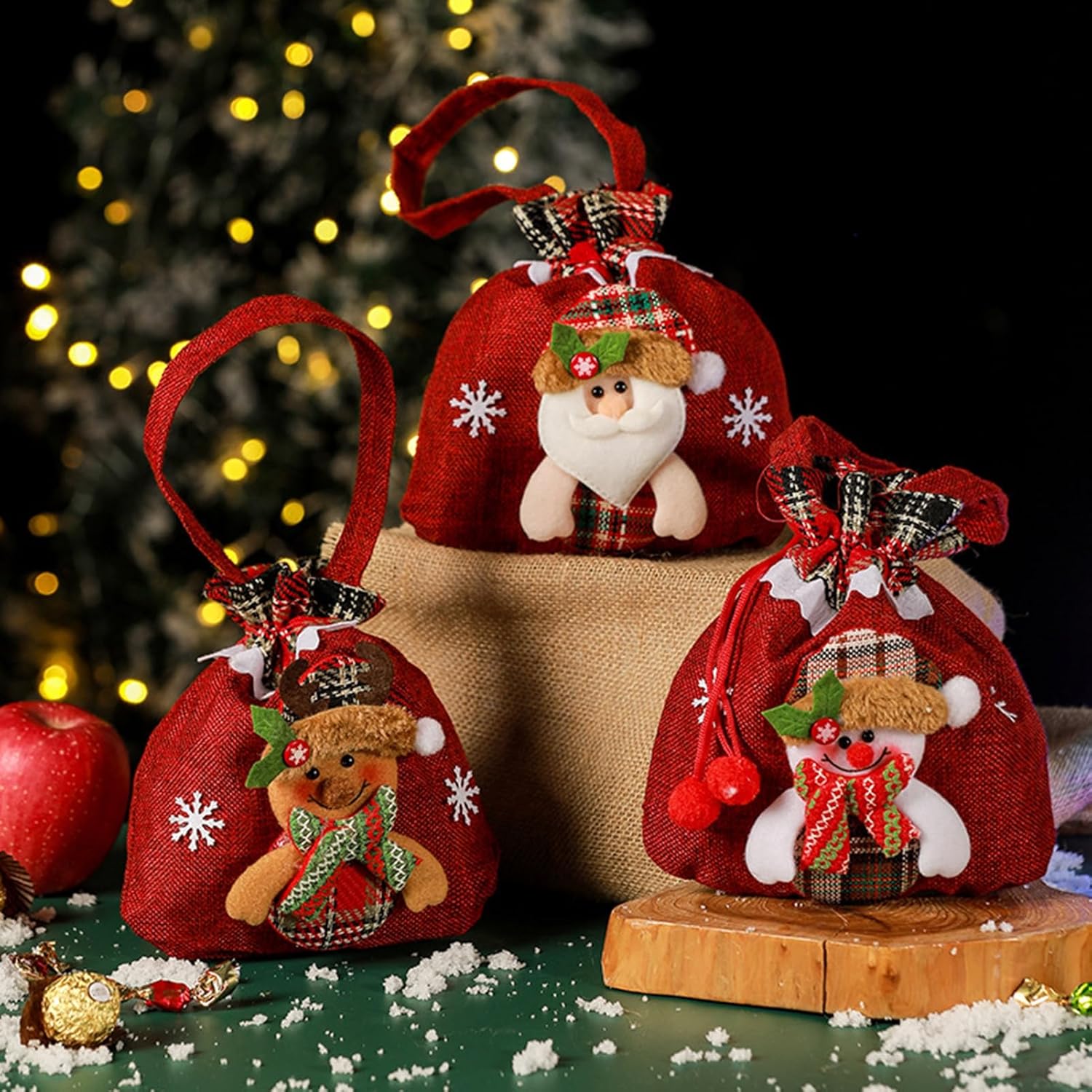 Altsuceser Christmas Gift Bag with Reusable Design
