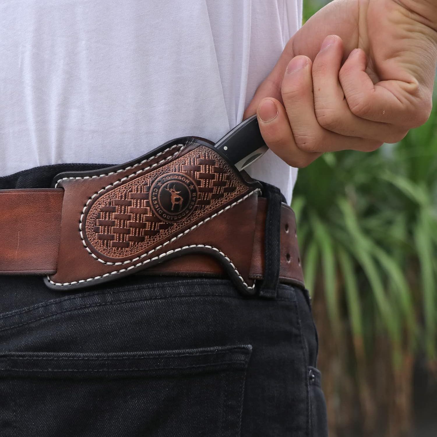 Tourbon Folding Knife Sheath for Belt Pocket 1