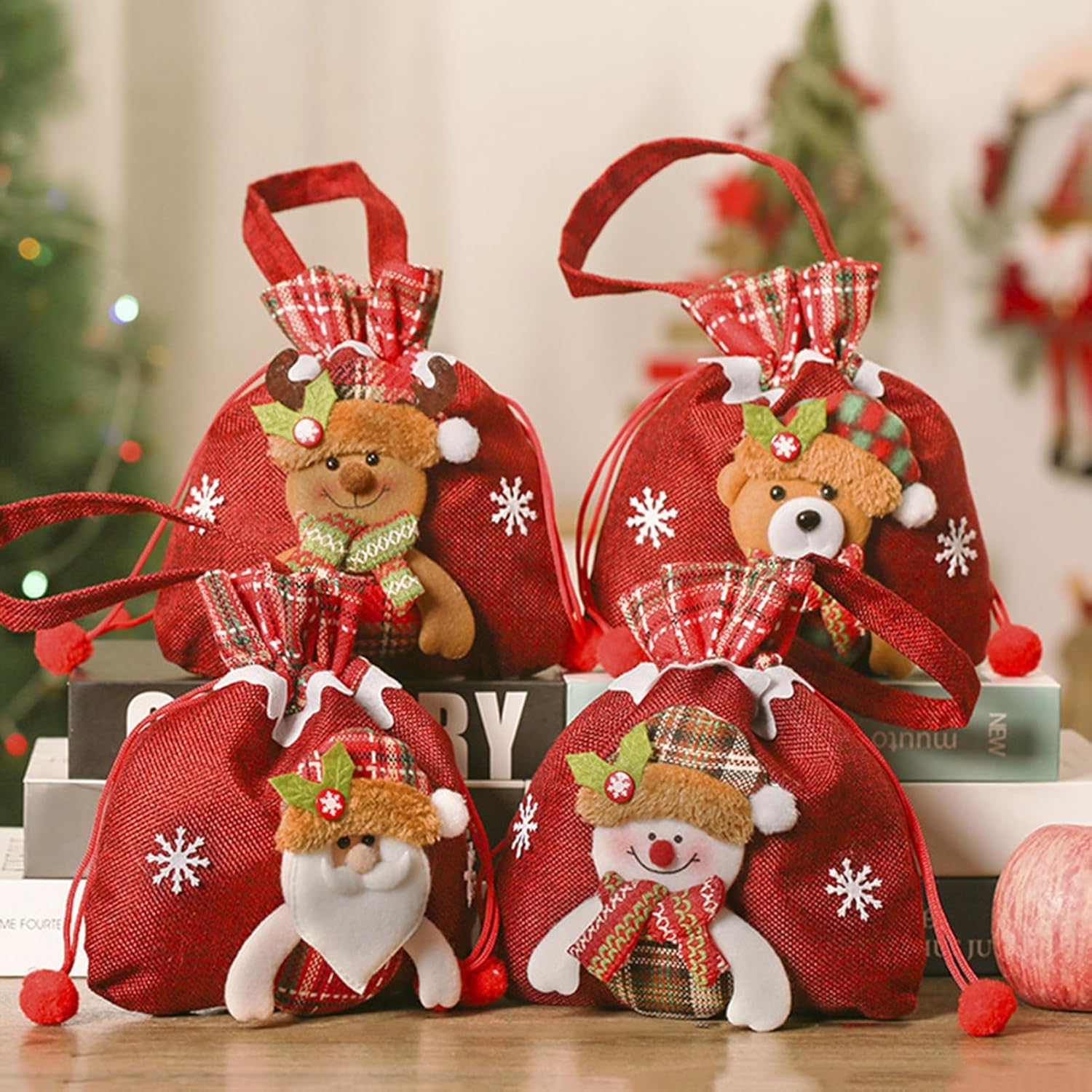 Altsuceser Christmas Gift Bag with Reusable Design