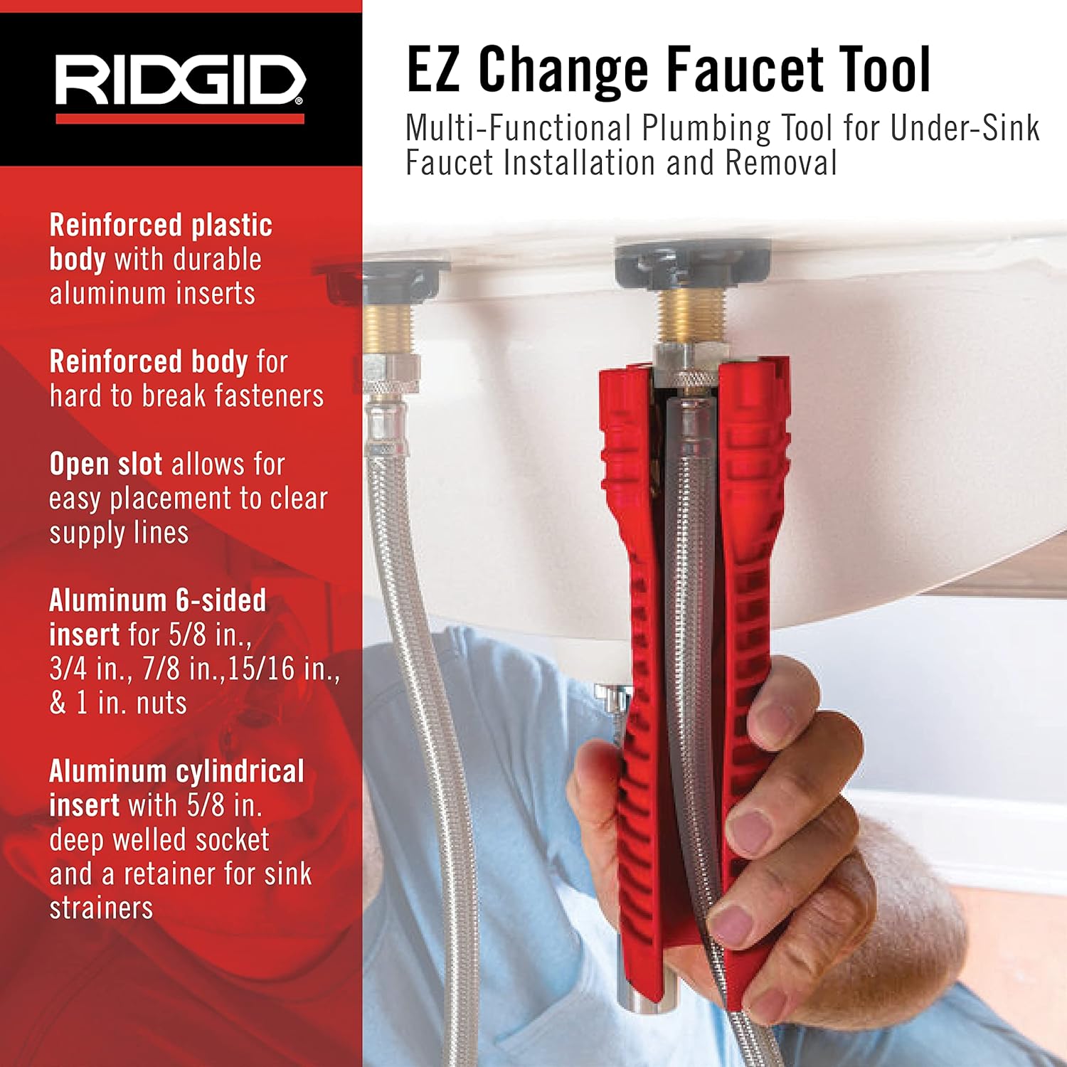 RIDGID EZ Change Wrench for Faucet Installation and Removal