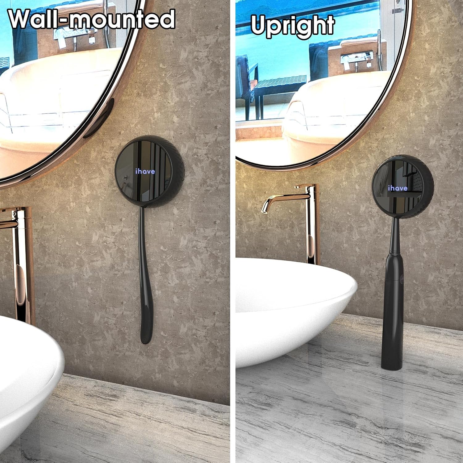 iHave UV Toothbrush Sanitizer - Wall Mounted Compact Stylish