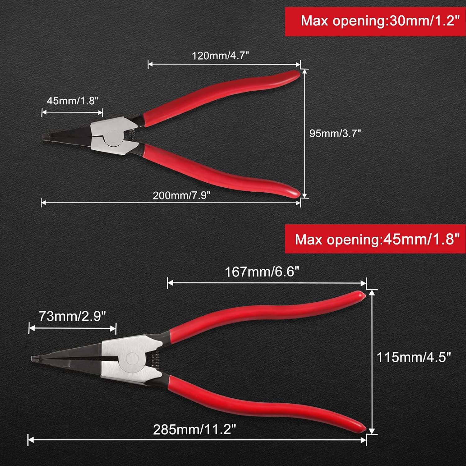 Heavy Duty Lock Ring Pliers Set for Automotive Repairs