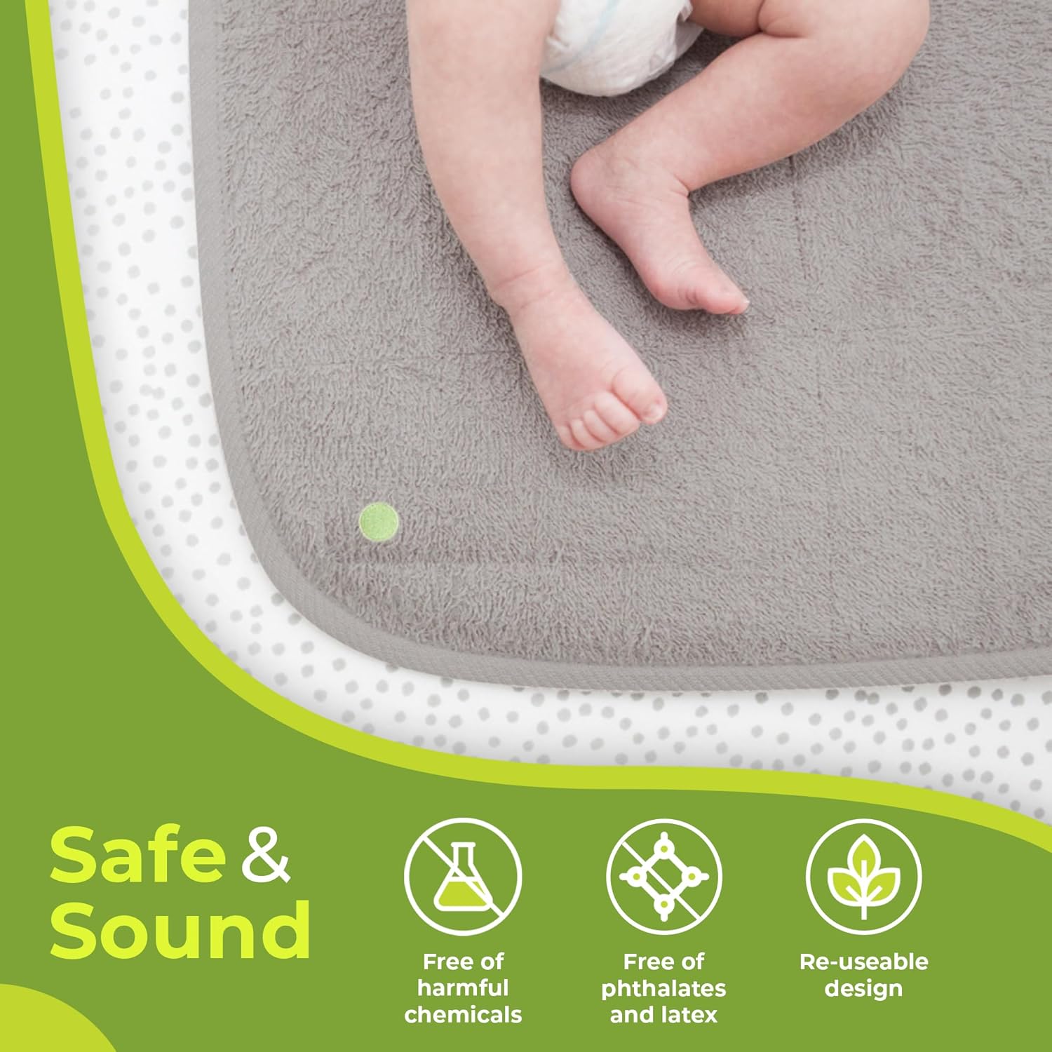 PeapodMats Incontinence Pads 15x15 for Chair Bed Use