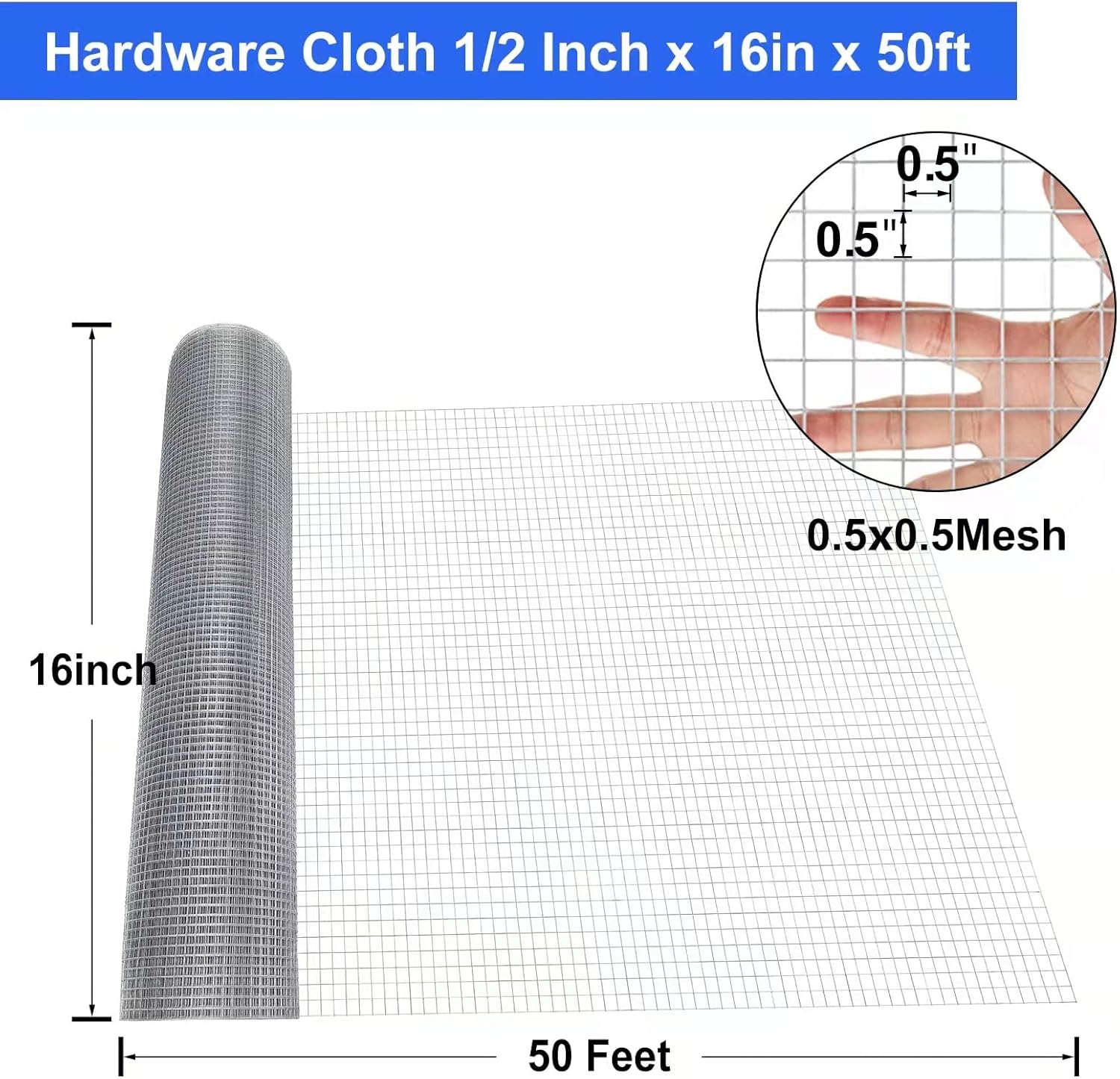 Land Guard 19 Gauge Galvanized Hardware Cloth Roll
