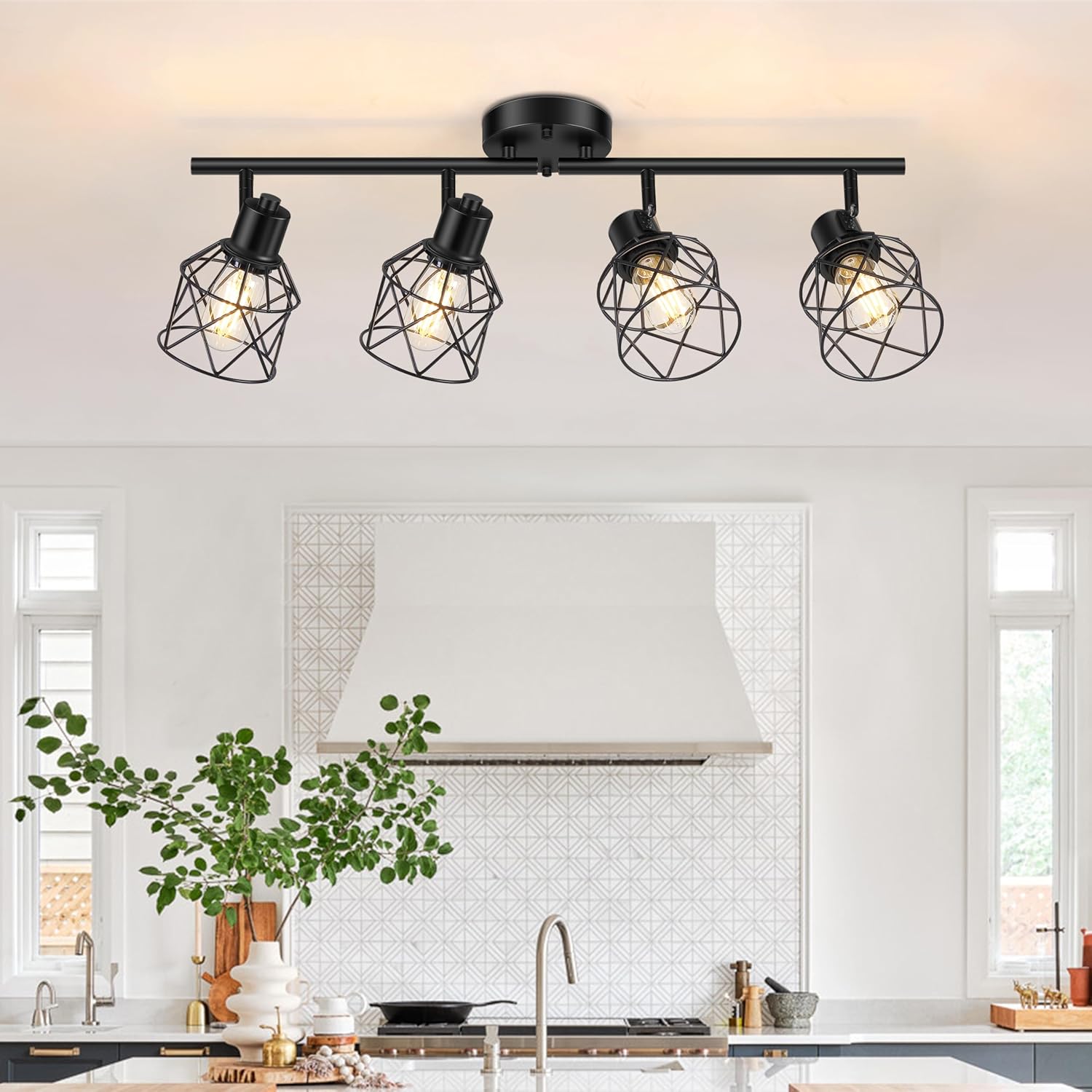Baocuz 4-Lights Semi Flush Ceiling Light