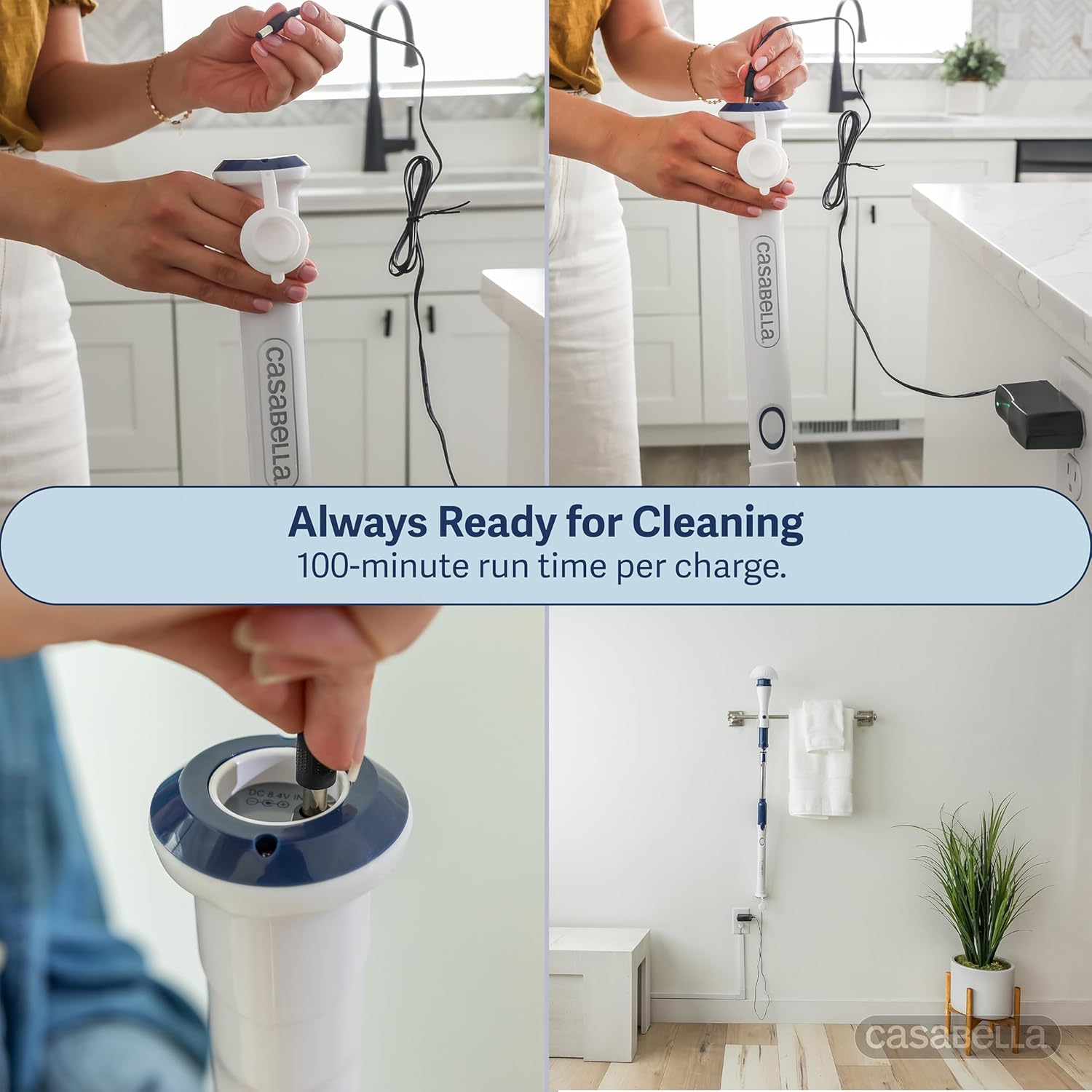 Casabella Power Spin Scrubber - Cordless Rechargeable Cleaner 1