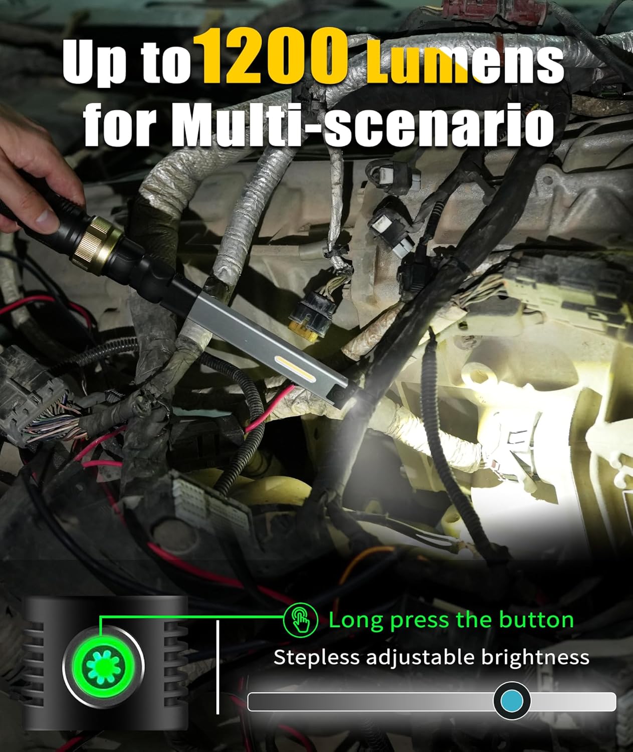 Magnetic Work Light with 360 Rotate and 5000mAh Rechargeable 1