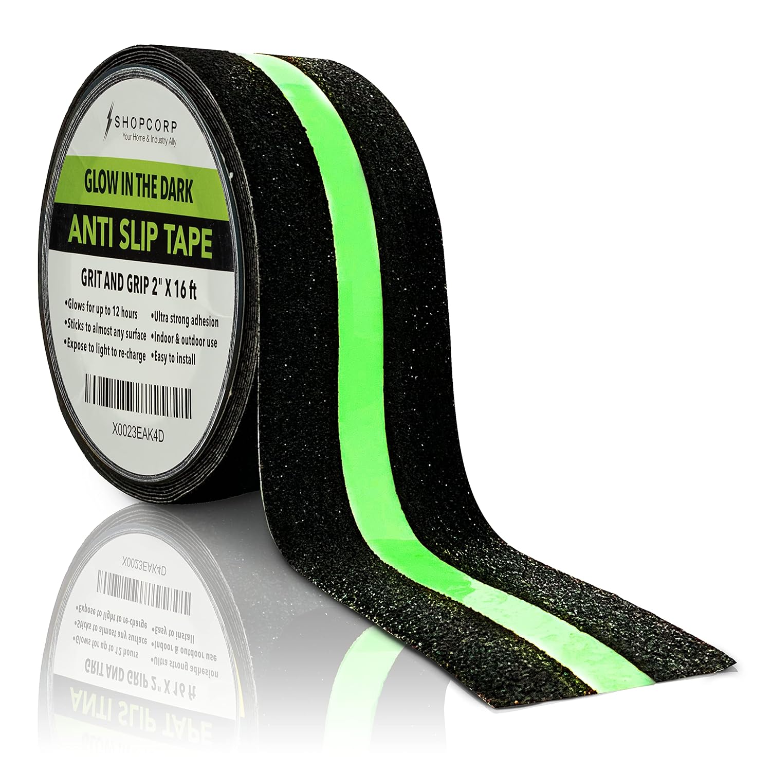 Electrodepot Glow in the Dark Traction Tape 2Inch x 16ft