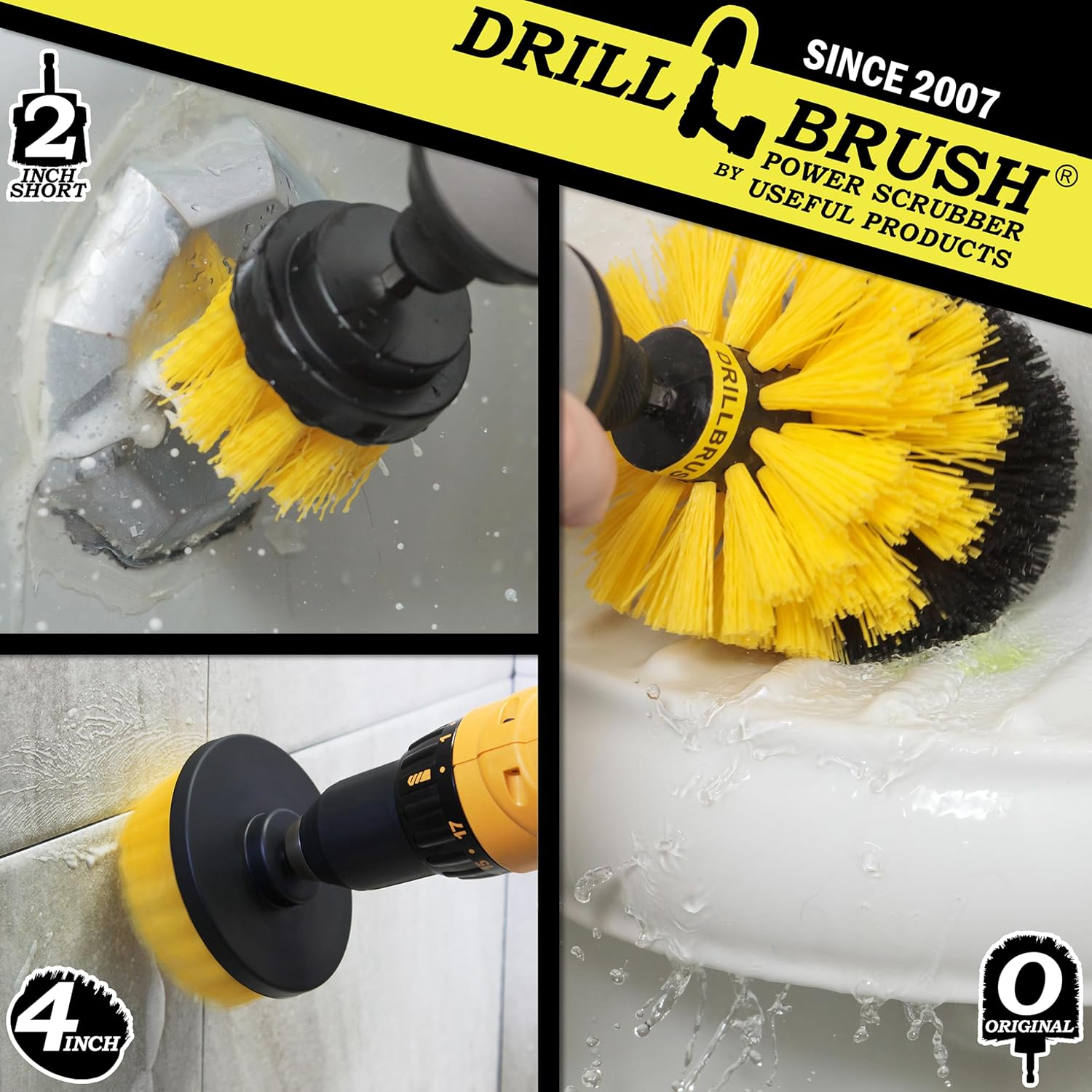 Drillbrush Power Brush Set for Bathroom Cleaning