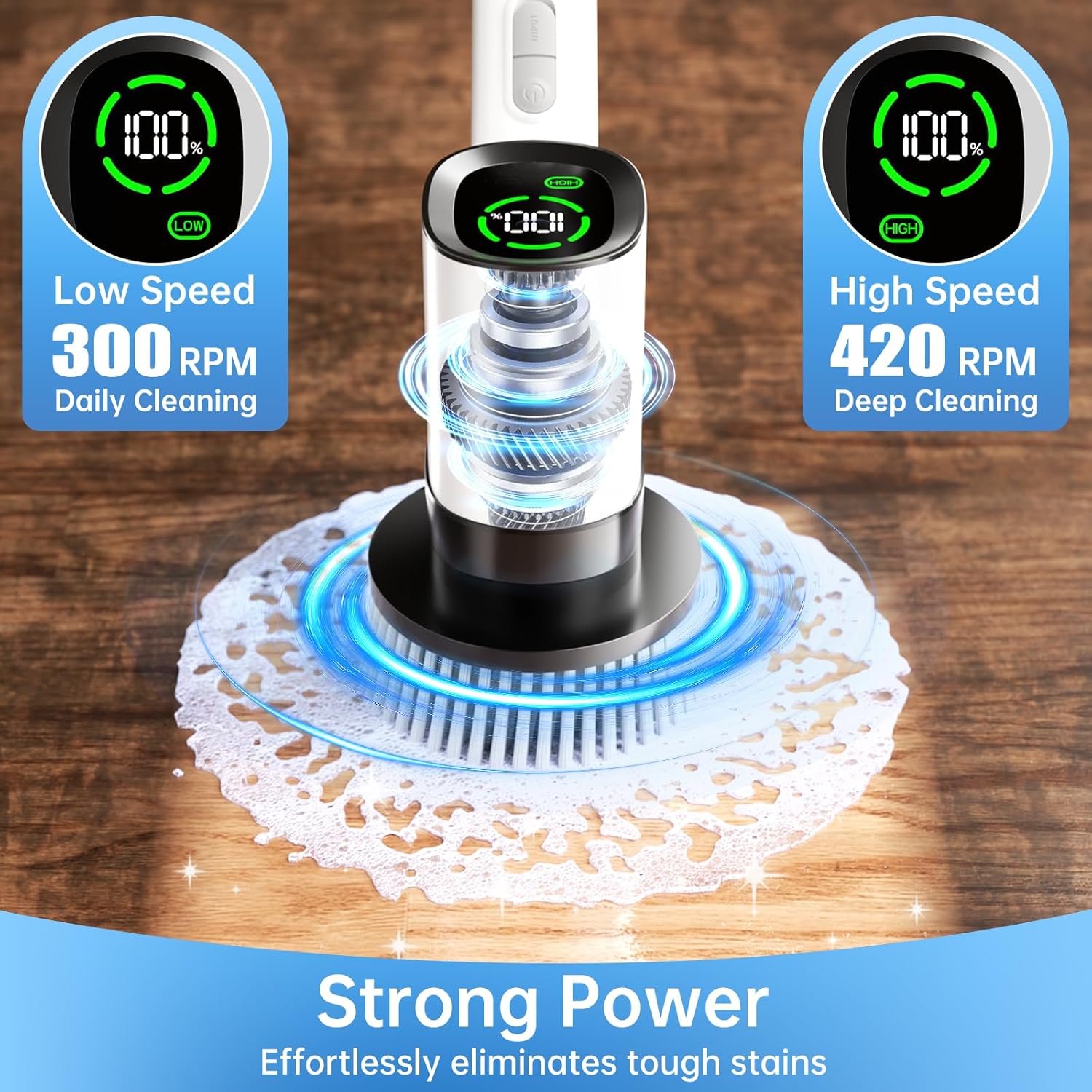 EYEFEAT Electric Spin Scrubber Cordless Waterproof