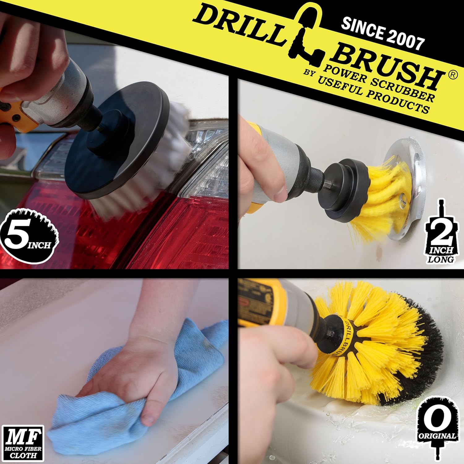 Drillbrush All-in-One Cleaning Kit for Bathrooms and More