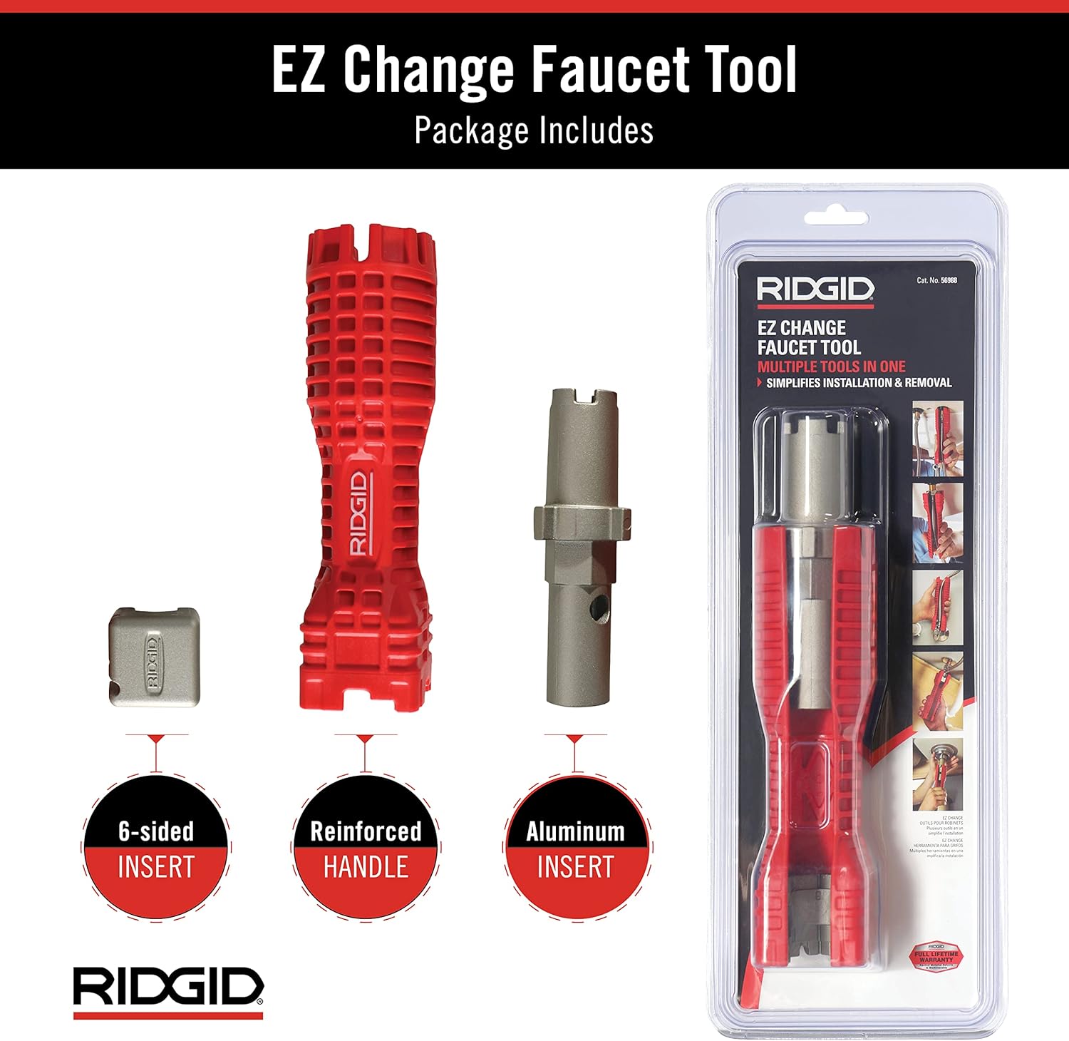 RIDGID EZ Change Wrench for Faucet Installation and Removal