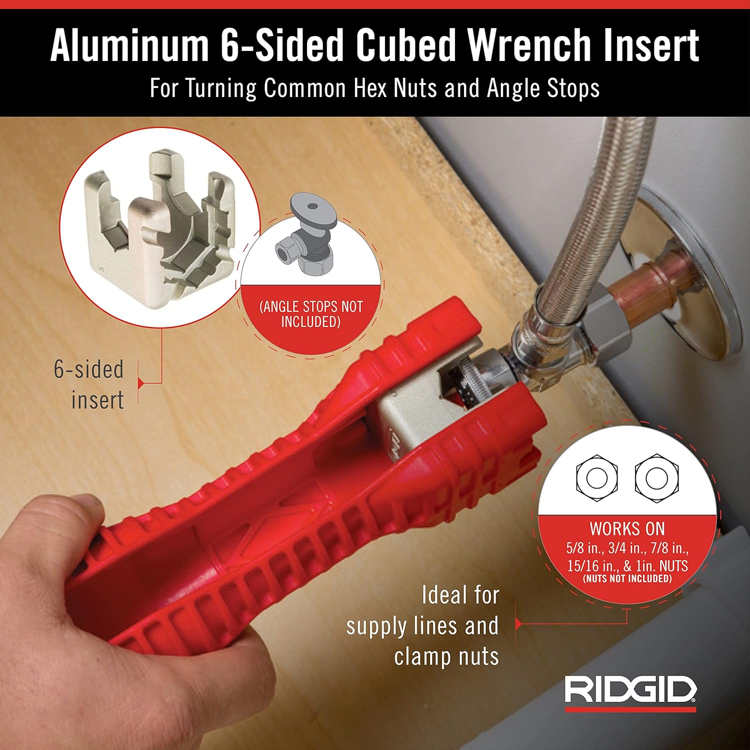 RIDGID EZ Change Wrench for Faucet Installation and Removal