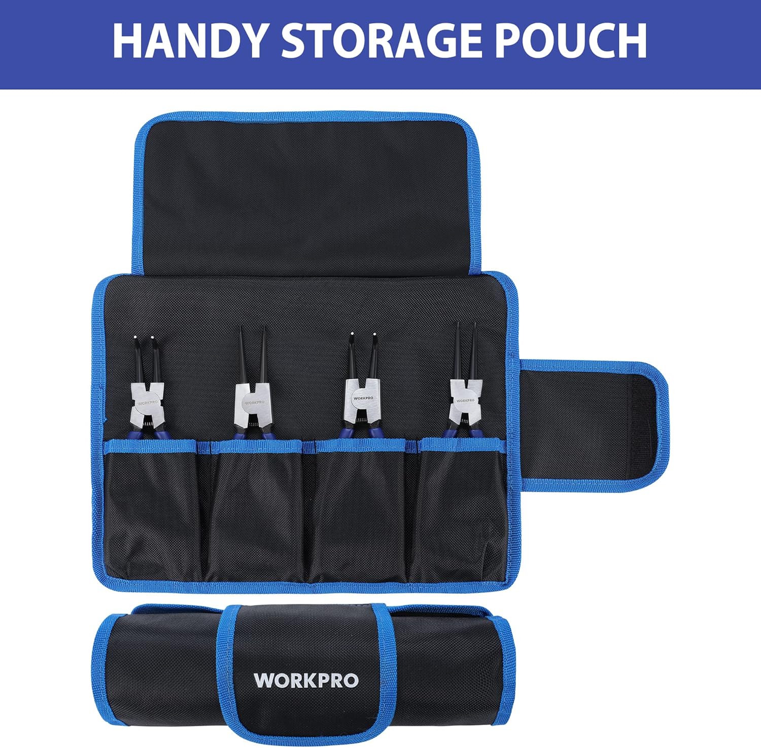 WORKPRO 4-Piece Snap Ring Pliers Set