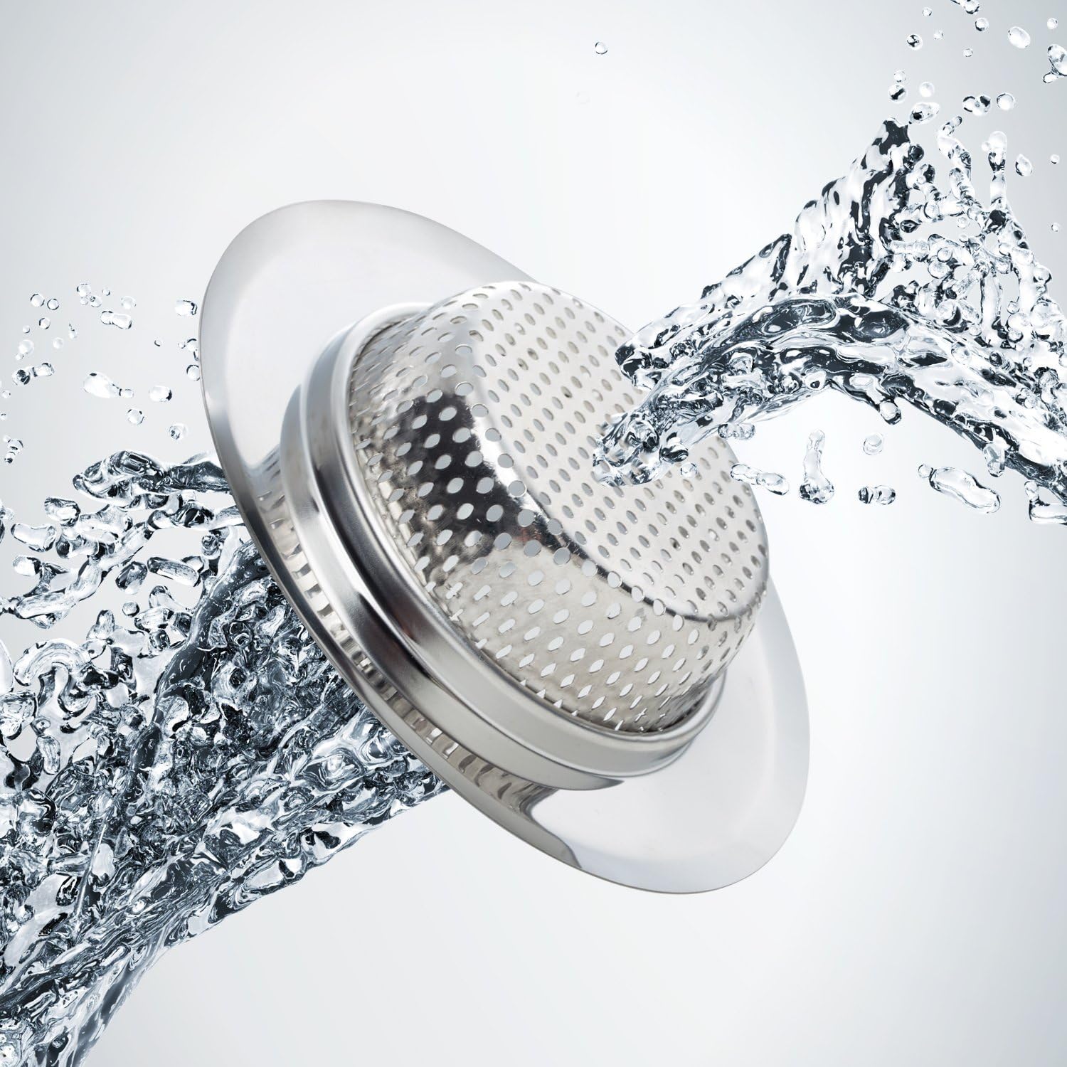 2PCS Stainless Steel Kitchen Sink Strainer 45 Diameter