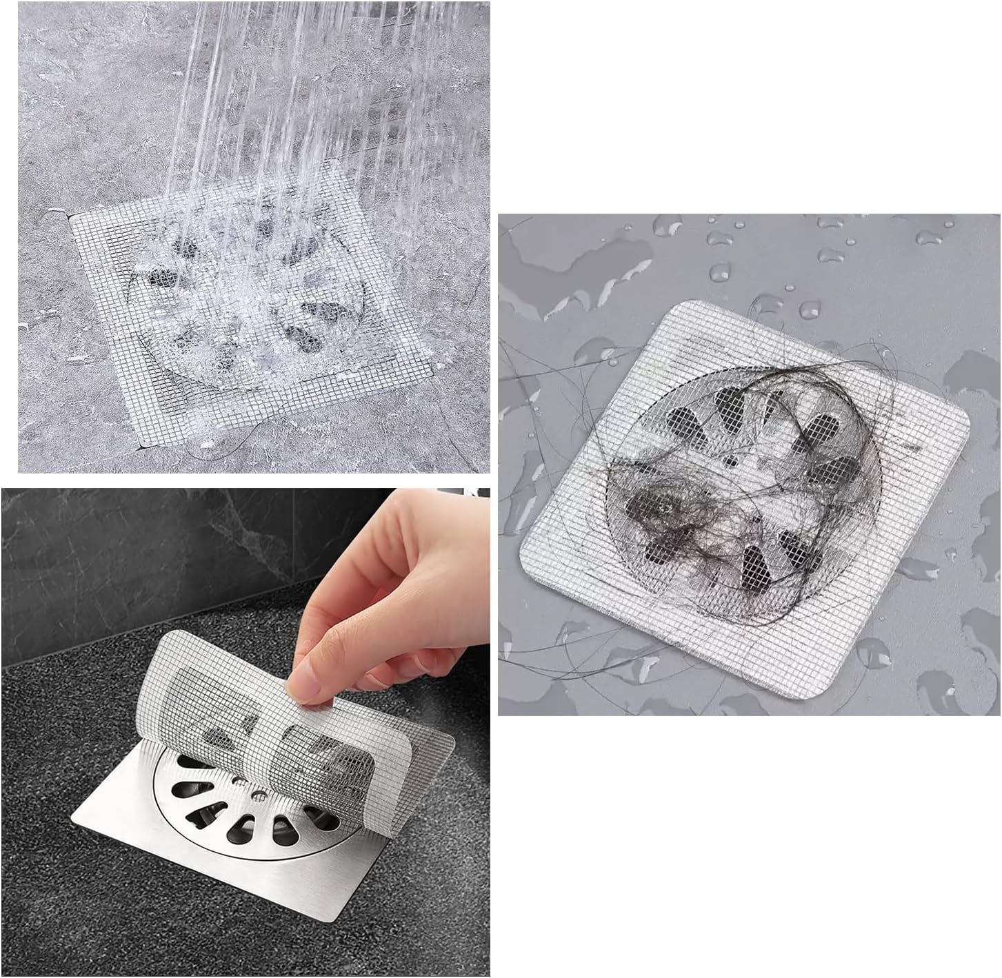 KDUPUP Disposable Hair Catcher Drain Cover Stickers