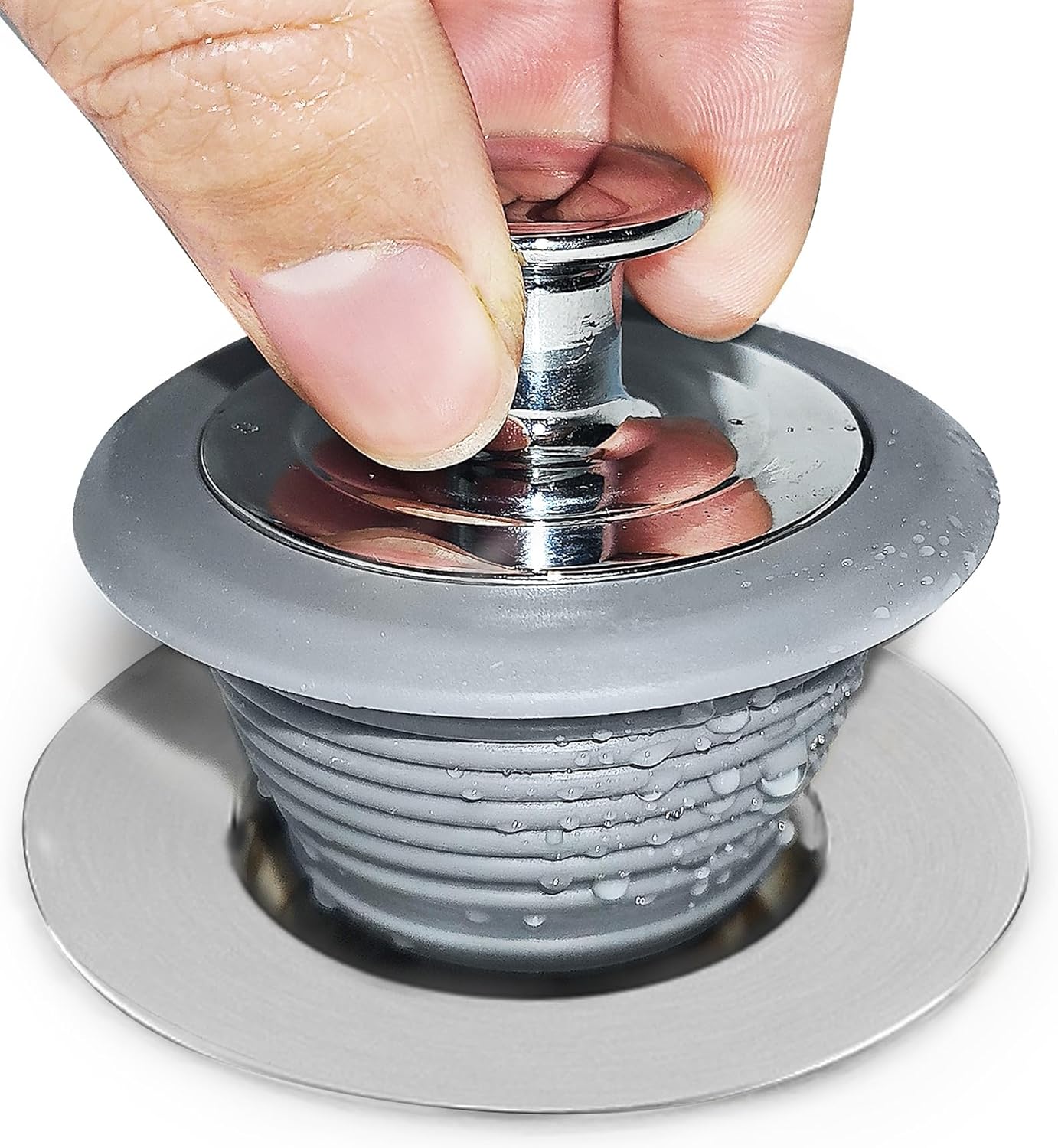 VIPMORE Universal Silicone Bathtub Drain Stopper