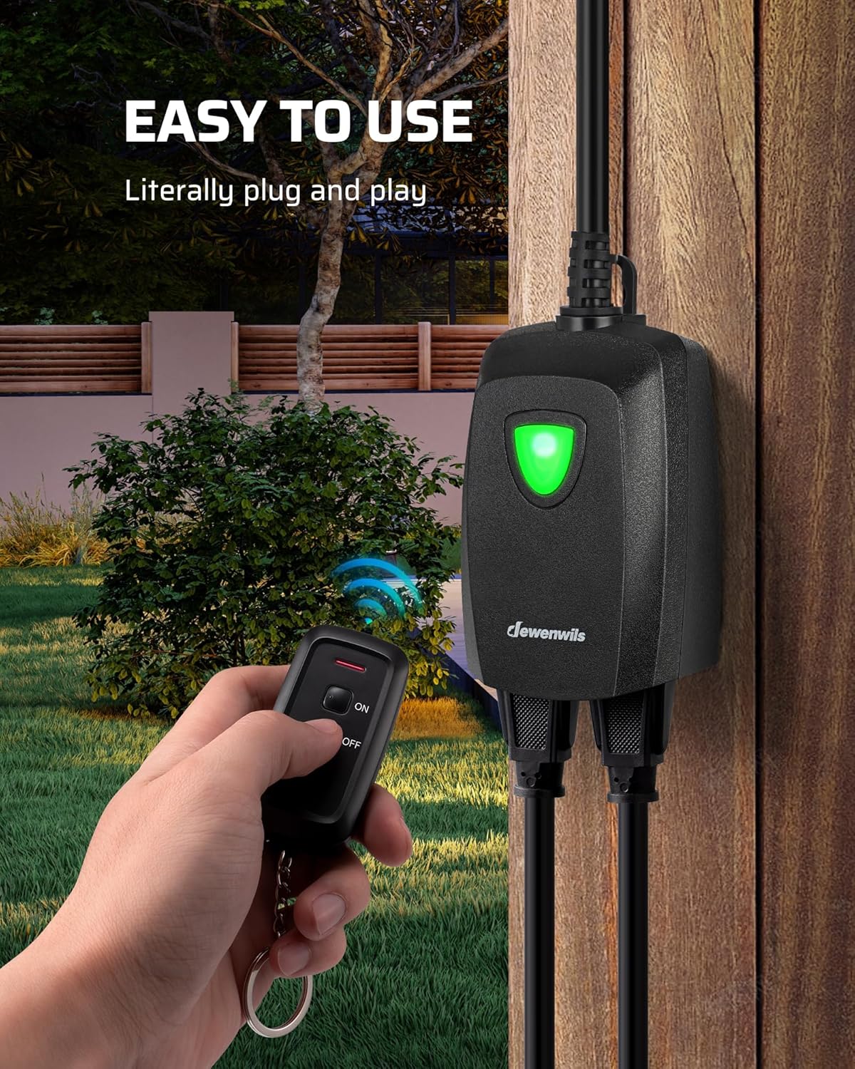 DEWENWILS Remote Outlet with 100 Ft Control Range