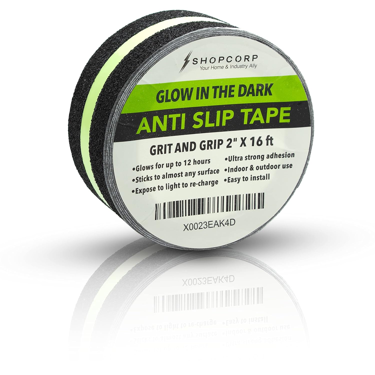 Electrodepot Glow in the Dark Traction Tape 2Inch x 16ft