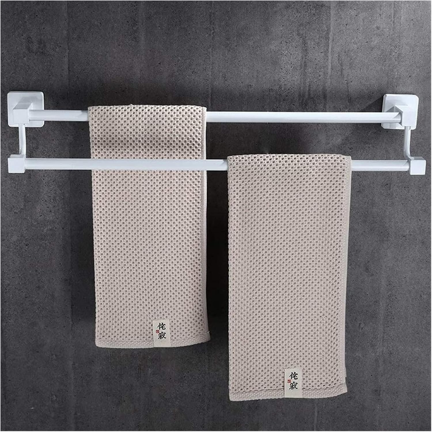 ALDEPO Stainless Steel Towel Rail Shelf 50Cm Wall Mount