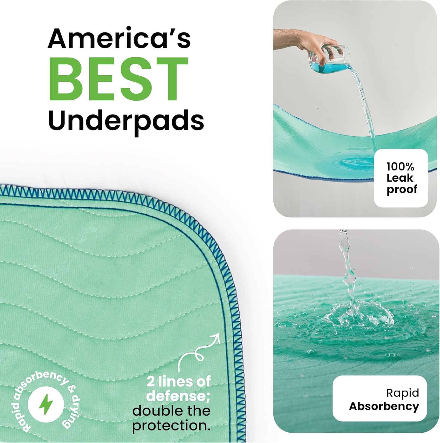 IMPROVIA Washable Underpads 34x36 500x Washable