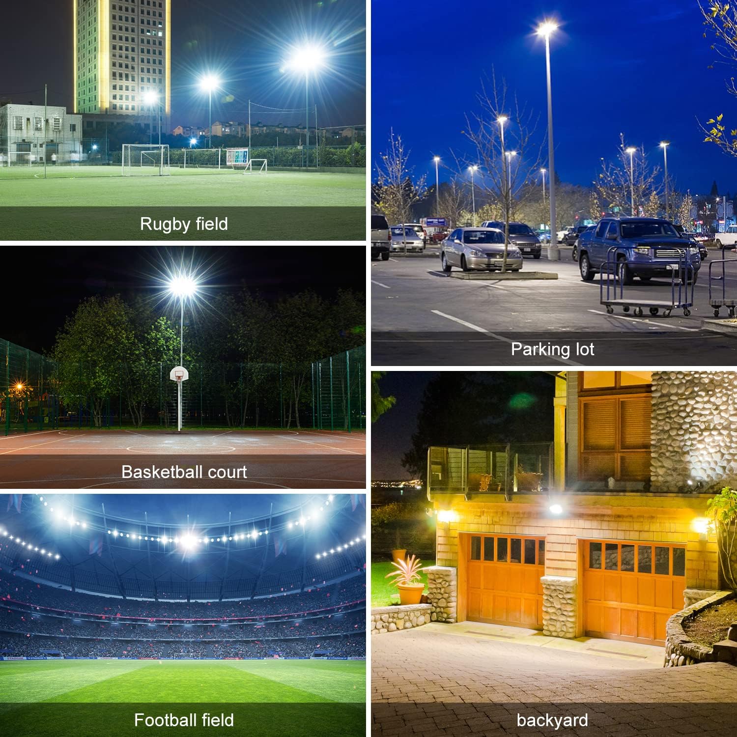 Juyace 36000Lm Super Bright LED Stadium Flood Light
