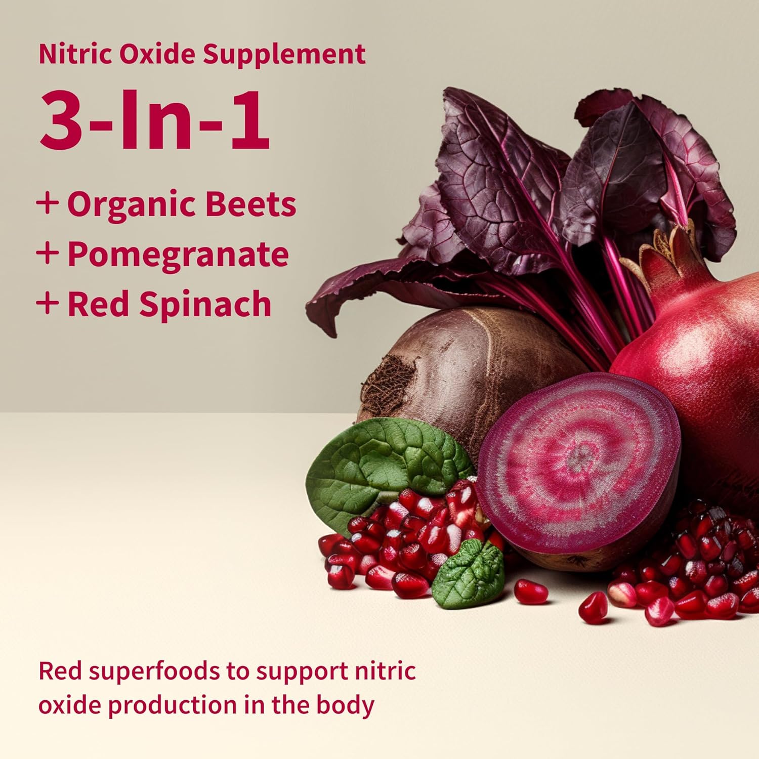 Snap Supplements Organic Beet Root Powder - 30 Servings for Energy Heart Health