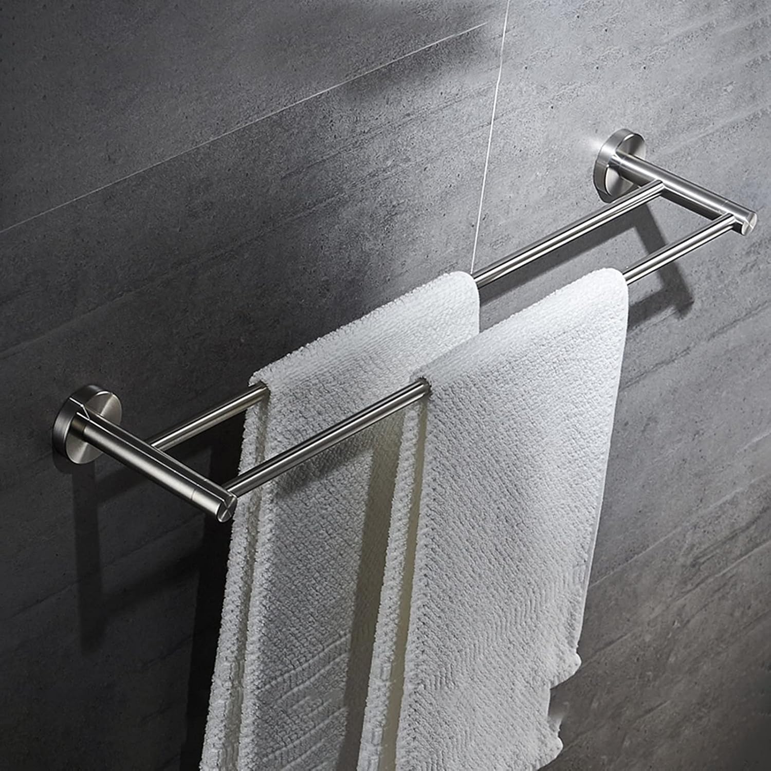 TiStm Wall Mounted Towel Rail Stainless Steel Brushed Finish