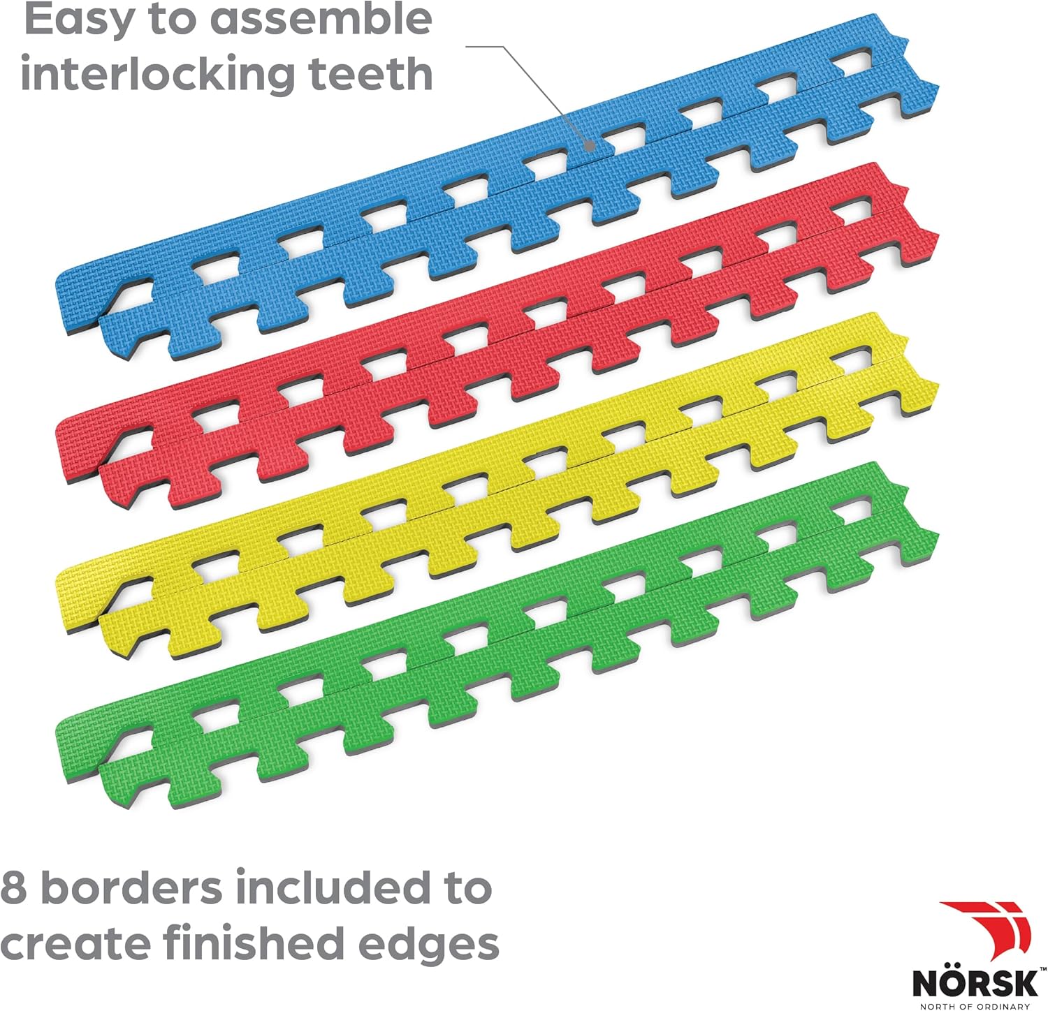Norsk Reversible Kids Puzzle Play Mats 12 Tile Set