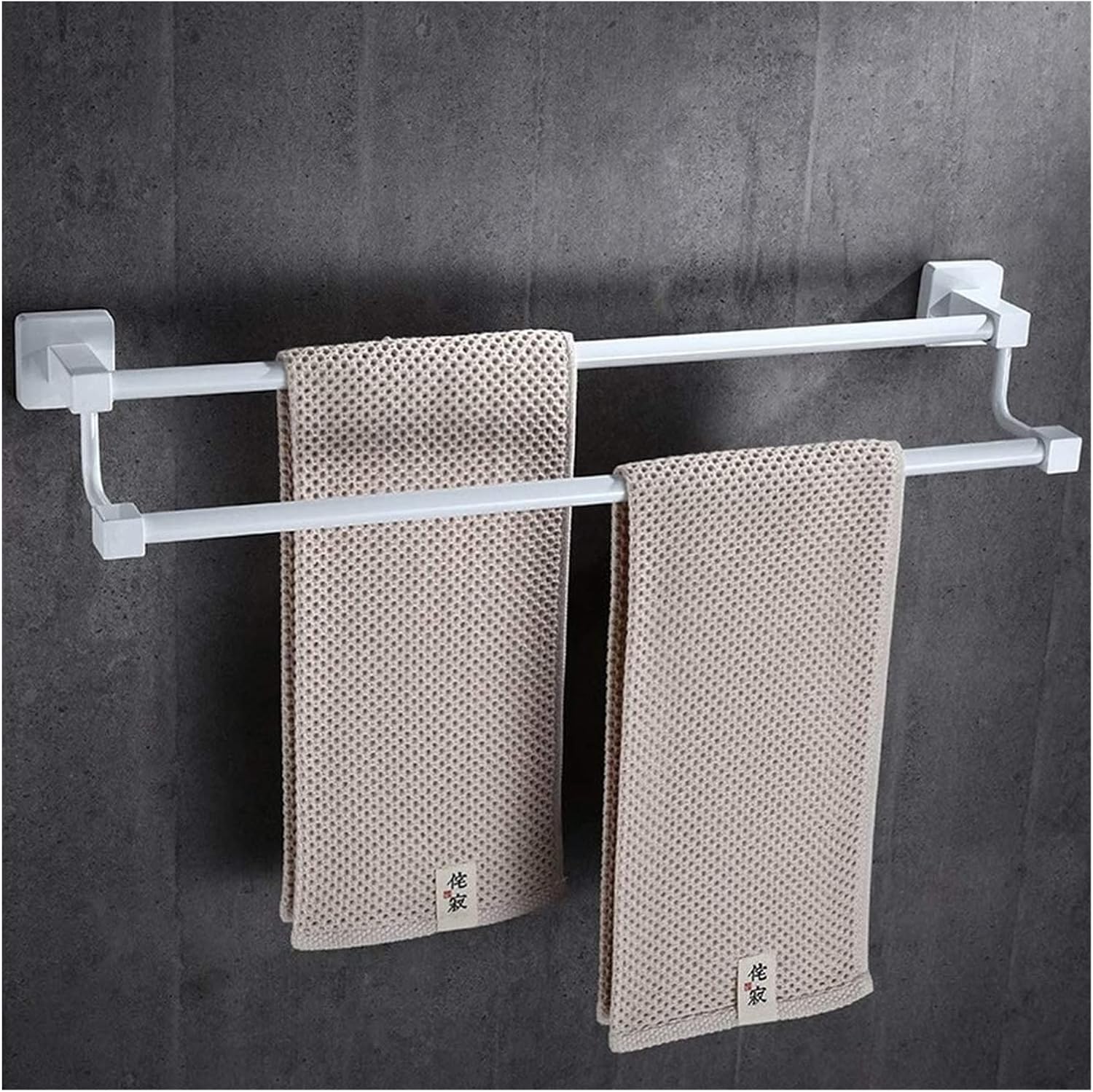 ALDEPO Stainless Steel Towel Rail Shelf 50Cm Wall Mount
