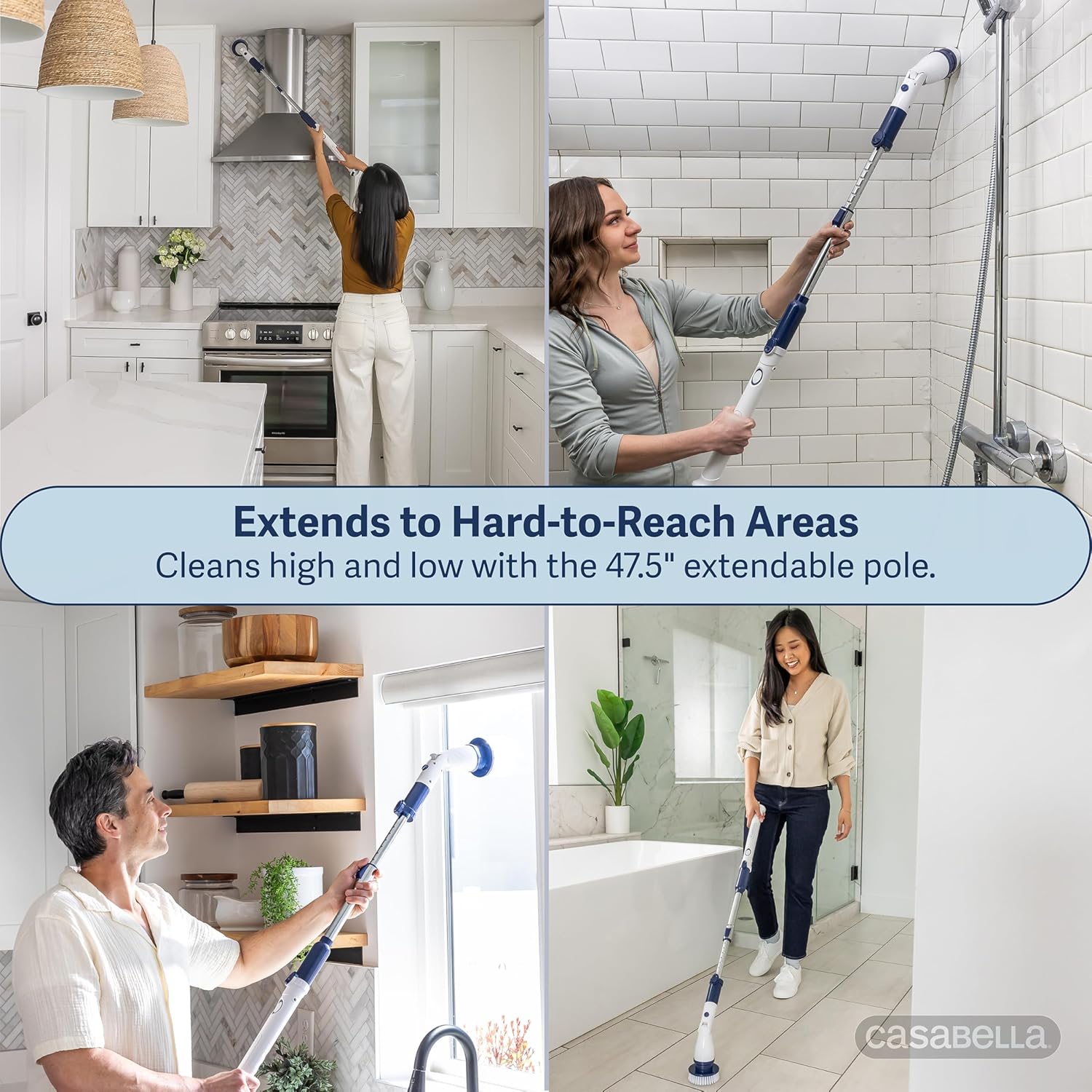 Casabella Power Spin Scrubber - Cordless Rechargeable Cleaner 1