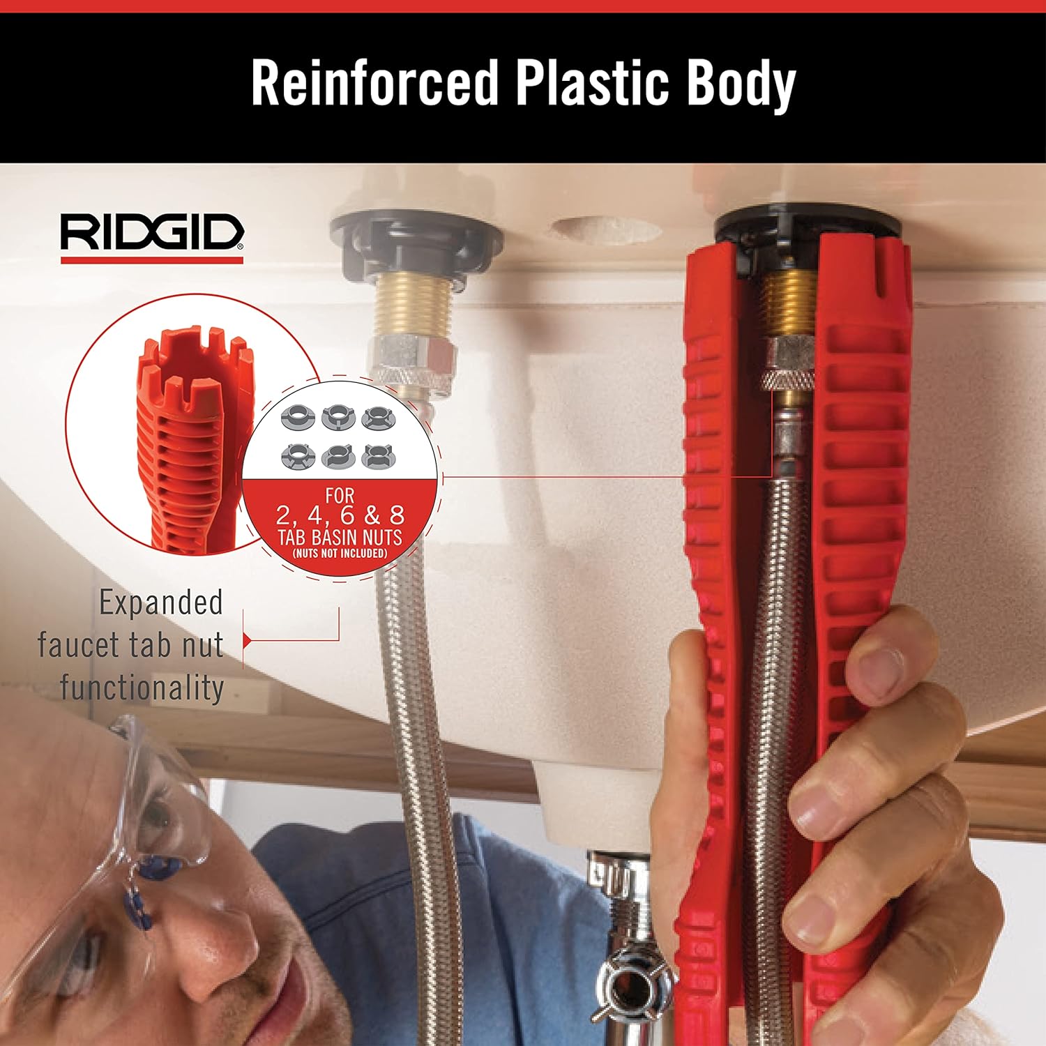 RIDGID EZ Change Wrench for Faucet Installation and Removal