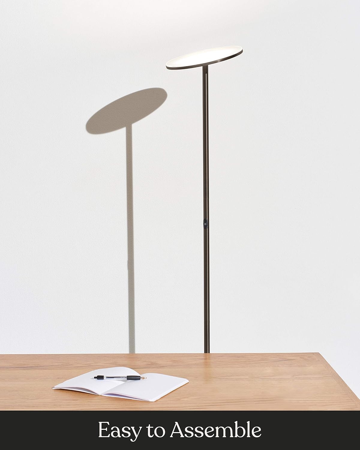 Brightech Sky LED Floor Lamp with Dimmer - Bronze 1