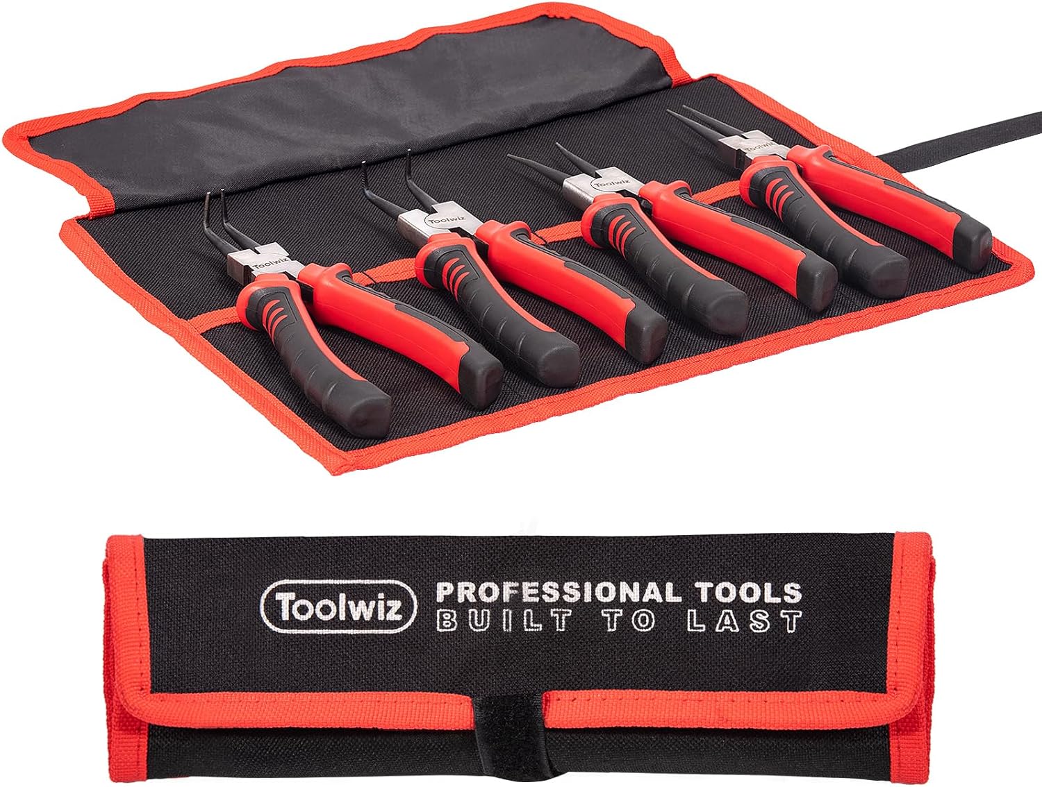 Toolwiz 4 Pcs Heavy Duty Snap Ring Pliers Set