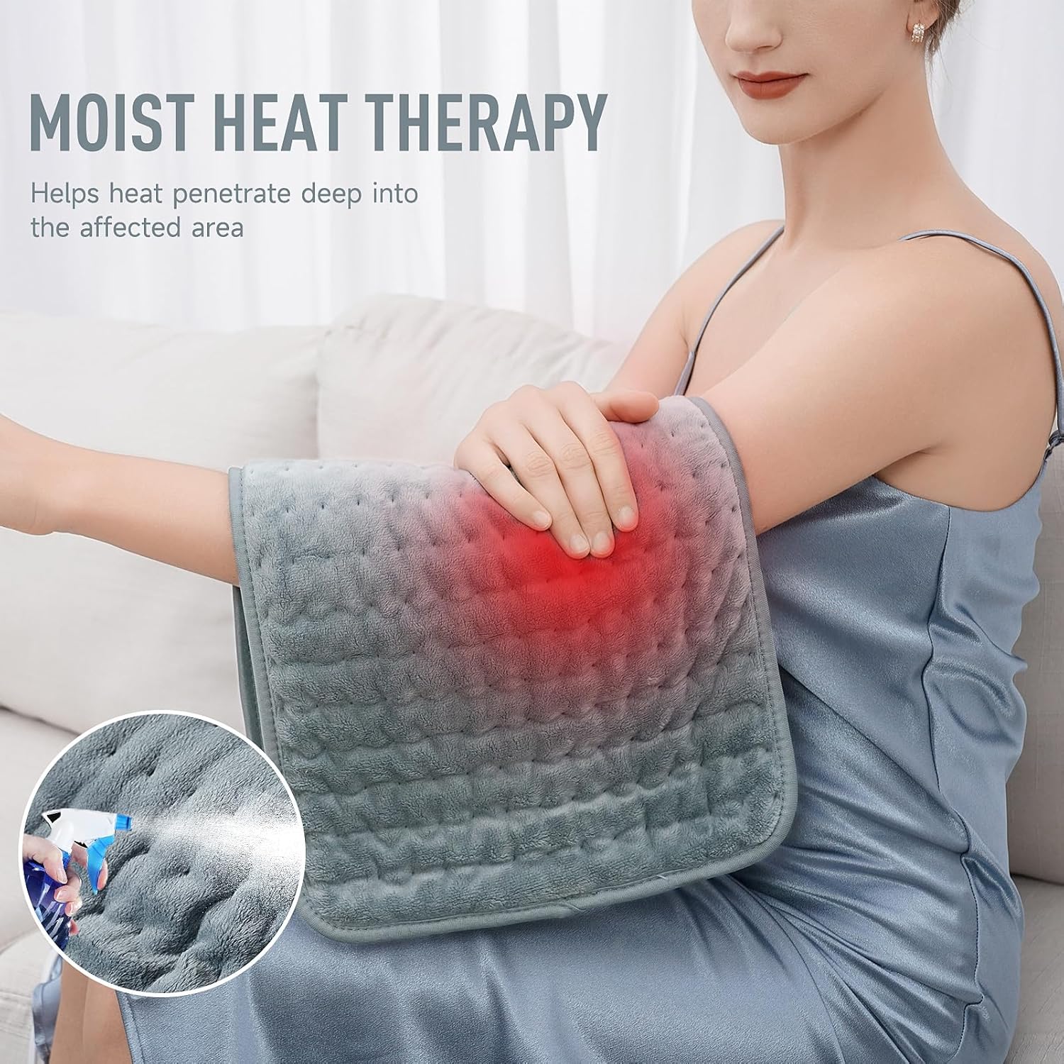 KOT Heating Pad - 6 Heat Settings Auto Shut Off 12x24 Inch