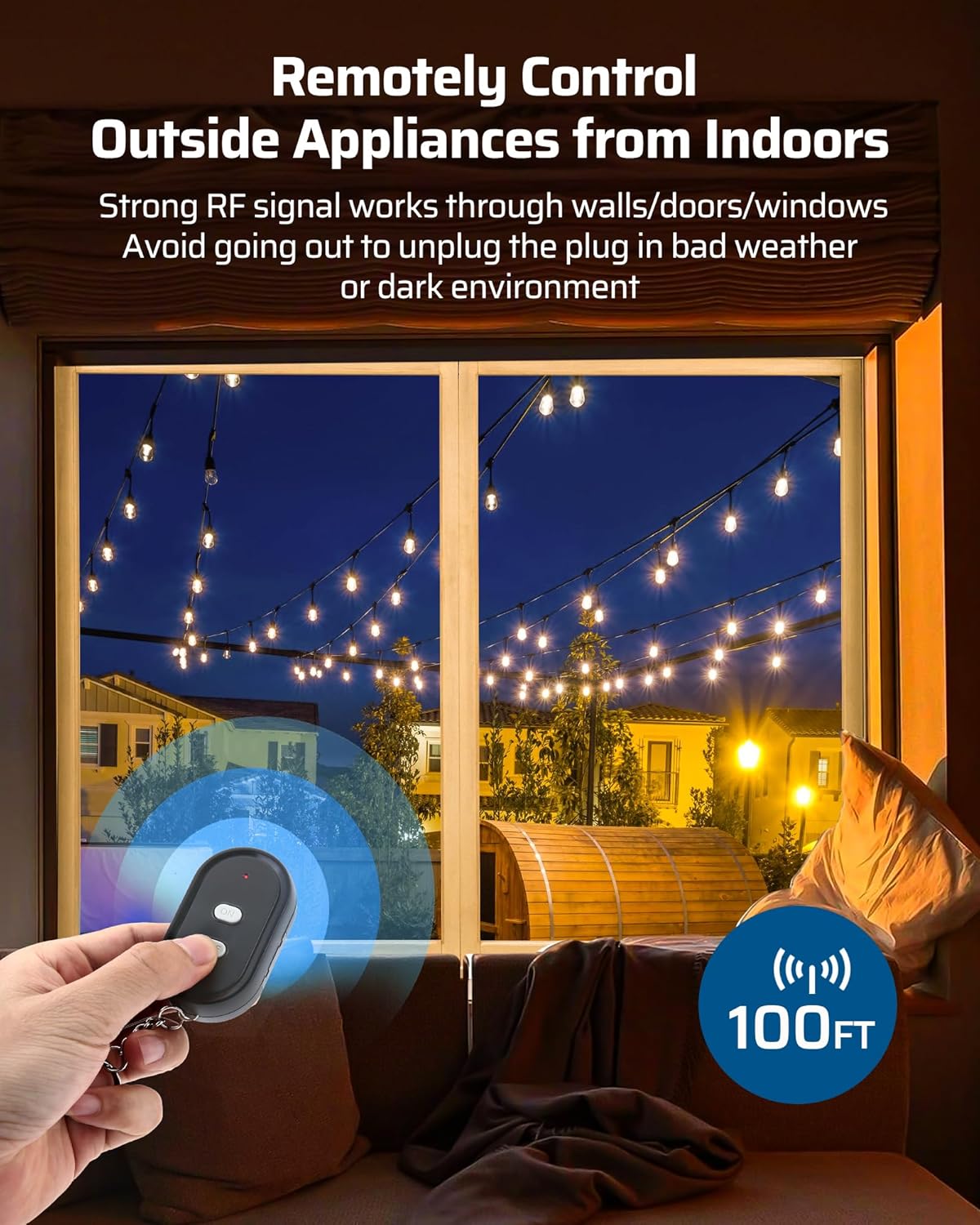 DEWENWILS Wireless Remote Outlet for Outdoor Use 1