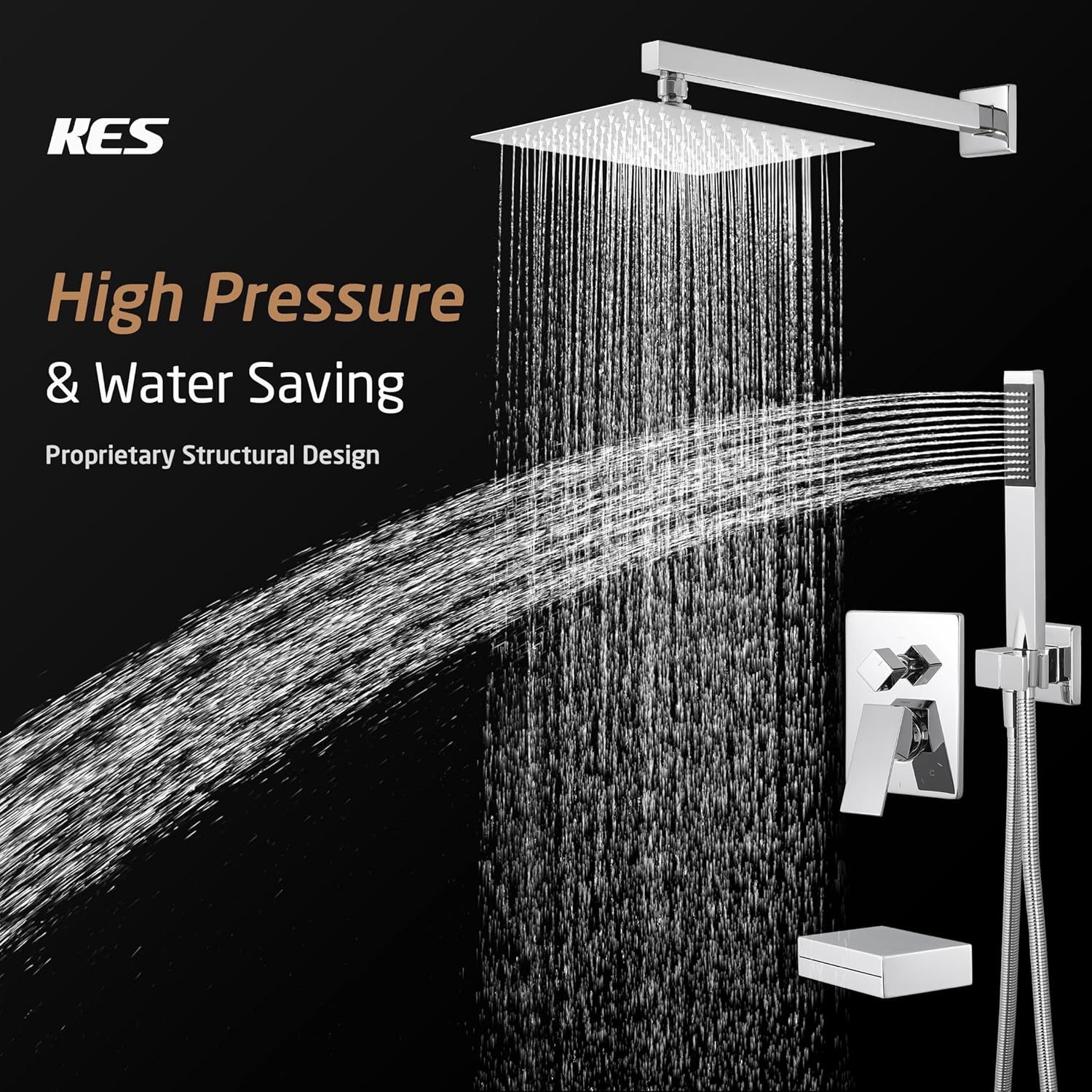KES Chrome Bathroom Sink Drain with Overflow Hole and Hair Catcher