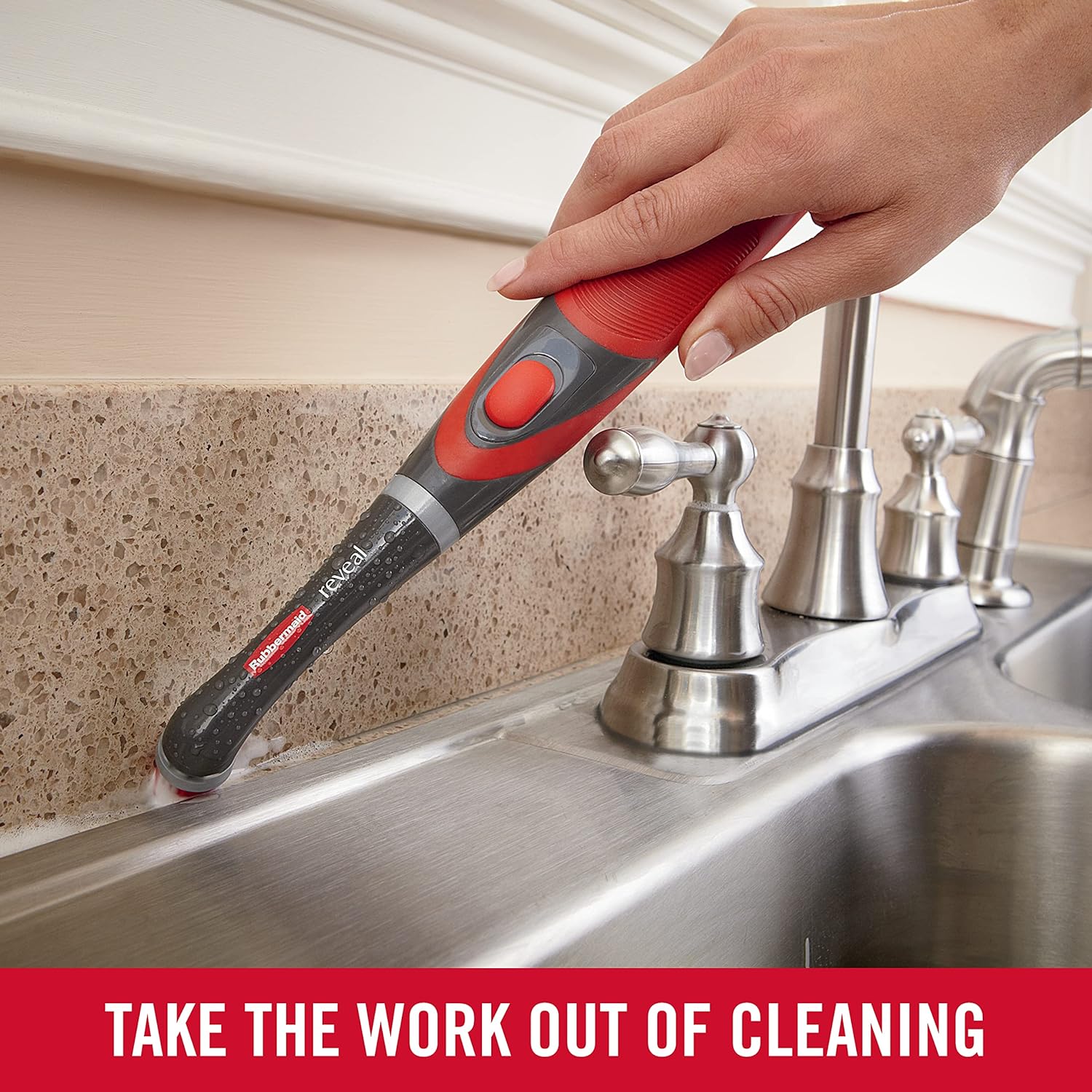 Rubbermaid Reveal Power Scrubber with Multi-Purpose Head