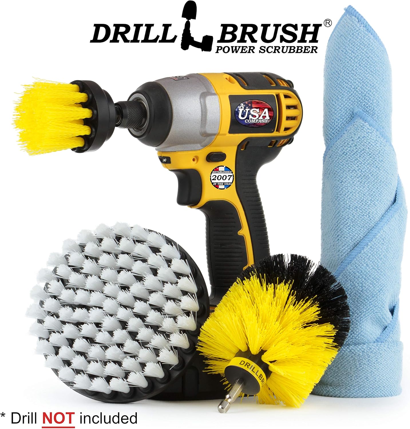 Drillbrush All-in-One Cleaning Kit for Bathrooms and More