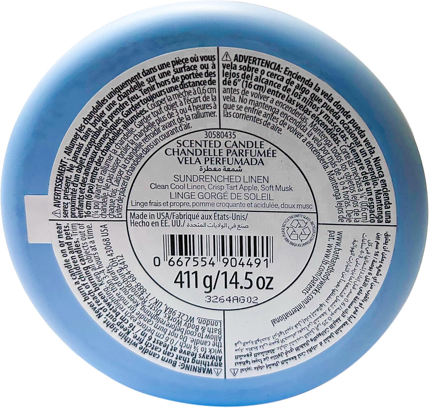 White Barn 3-Wick Candle with Essential Oils - 145 oz 1